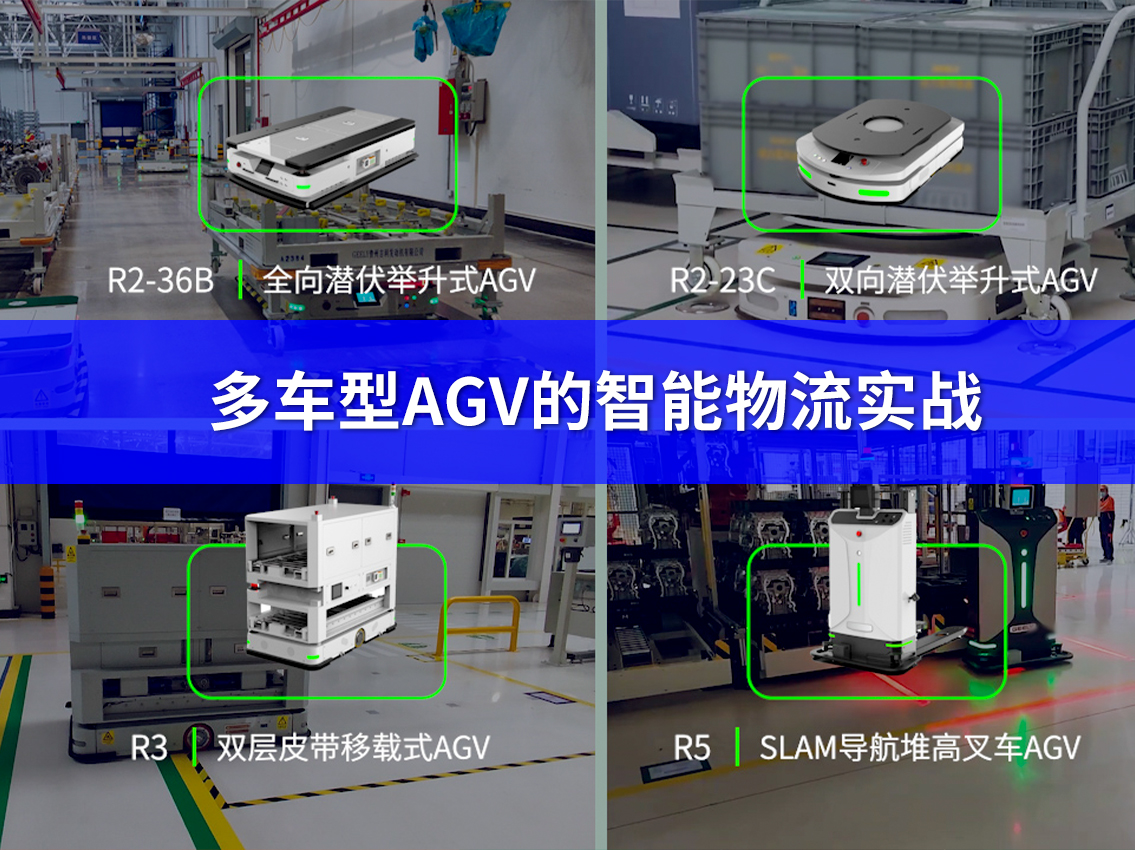 案例｜AGV多车型联动，破解汽车发动机工厂智能物流难题！