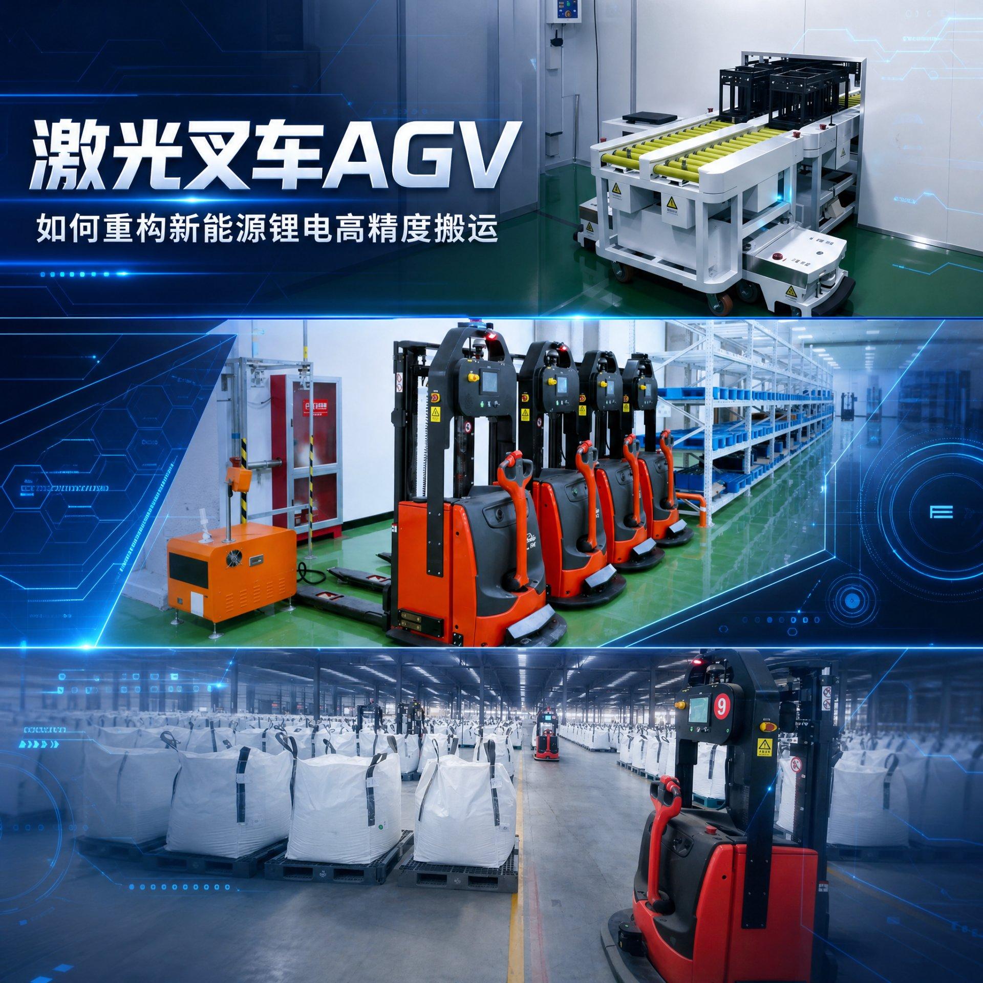 激光叉车 AGV 如何重构新能源锂电高精度搬运？从弹夹上线到 PACK 下线